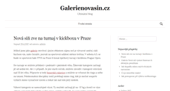 Desktop Screenshot of galerienovasin.cz