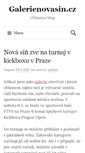 Mobile Screenshot of galerienovasin.cz